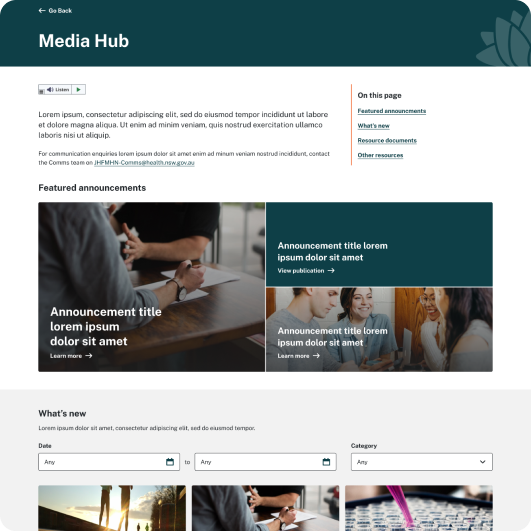 Sharepoint custom media hub solution