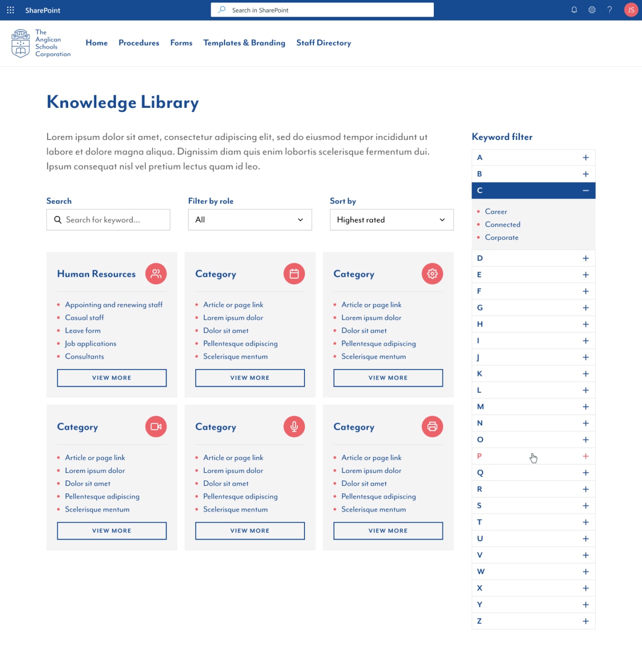 Knowledge library
